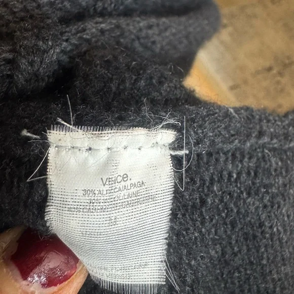 VINCE Gray Alpaca Wool Cashmere Women's Cardigan size M - Picture 6 of 6